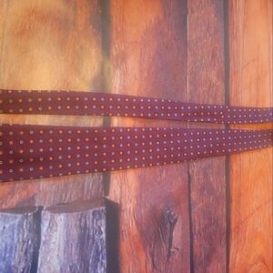 Mens red with dot neck tie